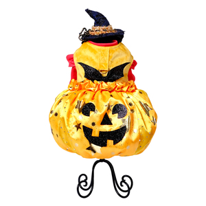 [Lydia.st] fanCpet Harnais de chien de qualité supérieure pour Halloween, costume de citrouille avec ailes de chauve-souris scintillantes, vente en gros B2B - Product Image 3