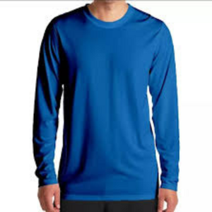 Camiseta de moda de poliéster para uso diario, camiseta deportiva de manga larga con cuello redondo para hombre - Product Image 1