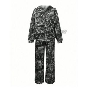 Survêtement esthétique pour femmes, survêtement en molleton de coton pour femmes, survêtement personnalisé avec logo pour femmes, ensemble de survêtement pour femmes - Product Image 1