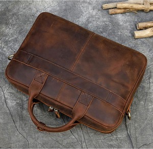 Sac messager en cuir, abordable, vintage, pour homme, avec compartiment pour ordinateur portable, pour usage professionnel - Product Image 6