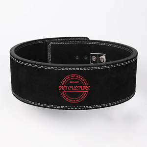 เข็มขัดยกน้ำหนักหนังแท้สำหรับออกกำลังกาย ฟิตเนส เวทเทรนนิ่ง สำหรับผู้ชายและผู้หญิง แบบมืออาชีพ พร้อมหัวเข็มขัดแบบคันโยก - Product Image 6