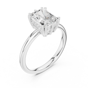 Anillo de Compromiso de Diamante con Corte Corazón de Platino para Mujer, Clásico, Certificado por IGI, Oro Sólido de 14K, Lujoso, para Aniversario o Fiesta - Product Image 5