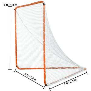 Portería de Lacrosse Portátil de Acero 6x6 con Bolsa de Transporte para Entrenamiento en el Patio Trasero, Equipo de Lacrosse - Product Image 2