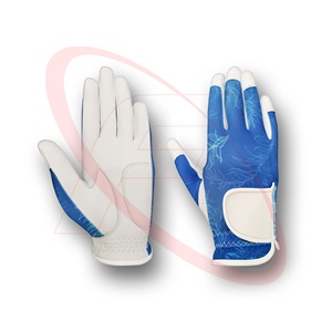 Premium Soft <b>Leather</b> <b>Ladies</b> Golf <b>Gloves</b> Sublimation Printed High Quality Custom Logo for Men - Product Image 1