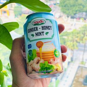 NAWON Wholesale Supplier Healthy Beverage From Vietnam Ginger Juice with Honey Mint 330ML <b>Can</b> <b>Fruit</b> and Vegetable Juice Drinks - Product Image 5