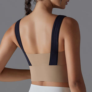 Soutien-gorge de sport OEM 2026 en gros pour yoga, fitness, course à pied, haute intensité, antichoc, en tissu nude, avec couleurs assorties - Product Image 4