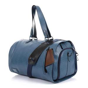 Nuevo bolso de viaje informal para hombre de cuero genuino, impermeable, en oferta en línea a bajo precio. - Product Image 1