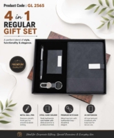 Ensemble cadeau exécutif élégant quatre-en-un : agenda A5, stylo magnétique en métal, porte-cartes, porte-clés en similicuir, logo personnalisé