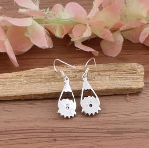 Boucles d'oreilles pendantes en perles d'eau douce naturelles, argent sterling 925, perles élégantes, bijoux en pierres précieuses, vente en gros pour femmes - Product Image 5