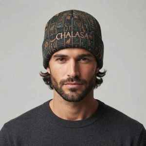Gorro de Lana Jacquard de Lujo Unisex CHALASA SPORTS CS-BC-16, Bordado, Reversible, Multifuncional, Cálido para Otoño e Invierno - Product Image 4