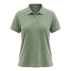 Camisetas polo piqué OEM para mujer, camisetas polo de jersey para mujer para marcas estadounidenses, boutiques, venta al por menor, ropa con logotipo personalizado. - Product Image 2