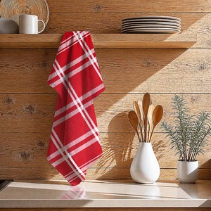 Serviette de cuisine en coton 100% teint en fil de haute qualité au prix le plus bas. Serviette de cuisine pour usage domestique. Fabricant indien. - Product Image 1
