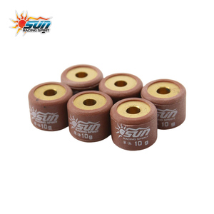 ลูกกลิ้งวาริเอเตอร์ SUN RACING SPIRIT 10G Silent Glide ยางธรรมชาติ ระบบขับเคลื่อนสมดุล สำหรับสกู๊ตเตอร์ CVT 6 ชิ้น - Product Image 1