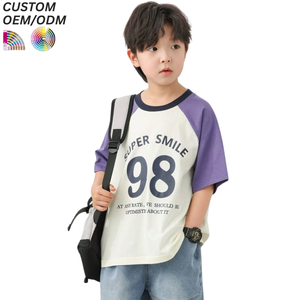 T-shirts unisexes pour enfants 100% coton, grandes tailles, couleur unie, décontractés, manches courtes, lavés, garçons, filles - Product Image 4