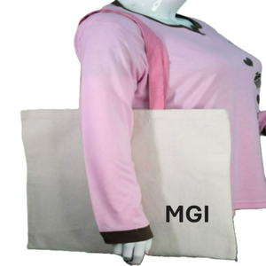 Bolsa de Compras Grande de Algodón Ecológico para Mujer, con Logotipo Personalizado Impreso, Lavable, Reutilizable, Bolsa de Lona de Viaje para Uso Promocional - Product Image 6