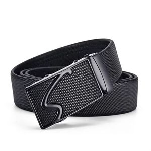 Cinturón de Cuero Vacuno Casual Ajustable con Hebilla de Acero de Cierre Automático, Duradero y Ligero, de 3.0 cm de Ancho, Personalizado para Hombre - Product Image 4