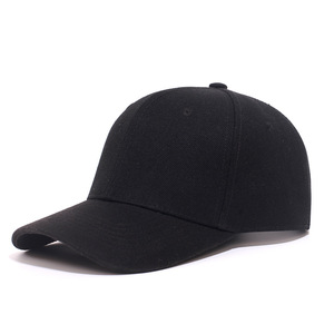 High Quality Design Fashion Black Custom Unisex Baseball <b>Cap</b> 100% Cotton Adjustable All Seasons OEM ODM Private Label - Product Image 1