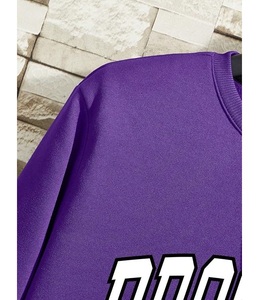 New Design Casual Stylish Long Sleeve Round Neck Shoulder Slope Printed Comfortable Plus Size Men's Sweatshirt From Bangladesh - Product Image 3