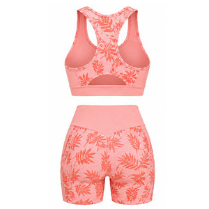 Ensemble de sport côtelé sans couture pour femme, taille haute, extensible, idéal pour le fitness, la gym, l'entraînement, la course et l'exercice. - Product Image 5