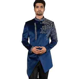 Traje de Novio Tradicional de Lujo para Hombre, Salwar Kameez Indio Pakistaní, Vestido Real para Novio, Sin Arrugas, Protección Solar - Product Image 1