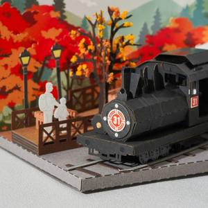 Tren de Vapor Vintage Fantástico 2026-01, Kit de Modelo de Papel Troquelado Hecho a Mano, Rompecabezas Coleccionable de Arte 3D - Product Image 4