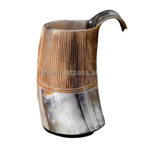 100% authentique tasse à boire en corne de buffle polie/Viking boire une corne de bière tasse Tankard tasse par Craftsy Home - Product Image 2