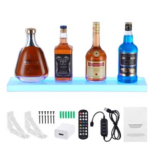 Espositore per Whisky a Parete Illuminato a LED, 1 Livello, 24 Pollici, per Bar Domestico e Commerciale - Product Image 1