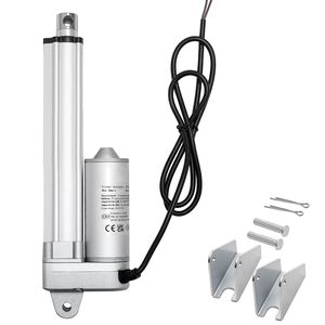 IP65 Waterproof 12V <b>Linear</b> <b>Actuator</b> 4 Inch Motion <b>Actuators</b> 675lbs/3000N 0.2"/s Speed Mounting Brackets Included Cylinders - Product Image 1