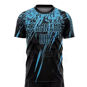 Ensemble de maillot et short de football pour hommes, entraînement avancé, léger, respirant, pour joueurs de football professionnels - Product Image 4