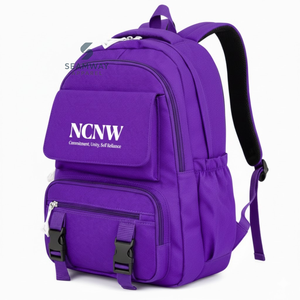 NCNW Sorority Backpack Stylish Bookbag Durable Cordura <b>Rucksack</b> <b>Fashion</b> Student Backpack Outdoor Hiking Daypack - Product Image 2