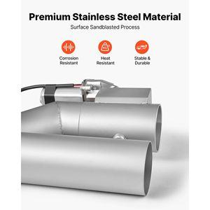 Kit de Válvula de Escape Eléctrica de 2.5 Pulgadas, 2 Piezas, Universal, de Acero Inoxidable, con un Control Remoto, Kit de Sistemas de Escape Ajustables - Product Image 4