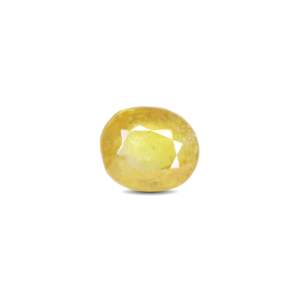 Handcrafted 5.1 Carat Oval Cut Yellow Sapphire Loose Gemstone for Fine Jewelry - Product Image 1
