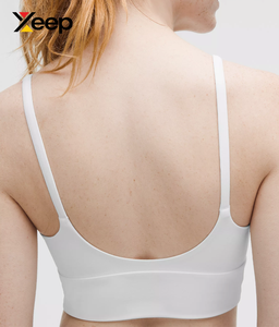 เสื้อชั้นในกีฬาโยคะคุณภาพสูงสำหรับผู้หญิง XEEP รุ่น XC-SB-128 แบบเรียบง่าย ระบายอากาศได้ดี สายปรับได้ แผ่นรองถอดออกได้ รองรับได้ดีเยี่ยม แห้งเร็ว - Product Image 4