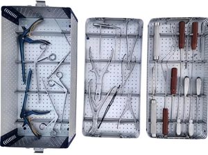 Juego de Retractores para Laminectomía Ortopédica, Instrumentos Quirúrgicos Manuales de Acero Inoxidable con Caja de Esterilización para Cirugía de Columna Vertebral - Product Image 4