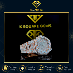 ผู้ส่งออกขายส่งนาฬิกาหรูหราขนาด 3 เมตร กันน้ำ สายสแตนเลส สตีล ควอตซ์ ออโตเมติก ประดับเพชรโมอิสซาไนต์ - Product Image 3