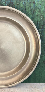 Plato de presentación de acero inoxidable plateado, simple y elegante, de alta calidad, para decoración moderna del hogar, cocina y comedor. - Product Image 2