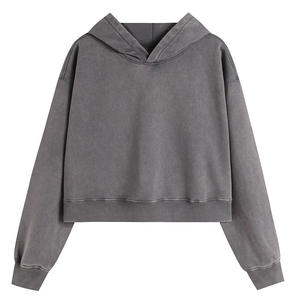 Sweat-shirt style influenceur en coton mélangé de qualité supérieure, logo personnalisé, production en gros directe d'usine - Product Image 2