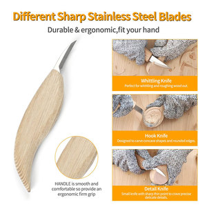 Kit de couteaux à sabots de haute qualité pour équins, outils de fermeur durables en acier, équipement d'entretien des sabots, vente en gros de couteaux à sabots - Product Image 3