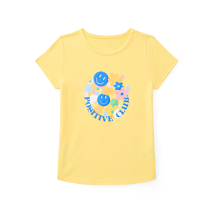 Camisetas estampadas de verano para niñas, diseño personalizado, manga corta, cuello redondo, para niñas, de Bangladesh. - Product Image 3