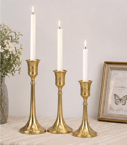Portavelas de Latón Hecho a Mano, Decorativo, Dorado, Ecológico, Diseño de Lujo para Centro de Mesa de Boda y Decoración del Hogar - Product Image 5