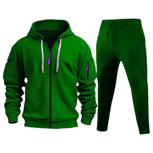 Conjuntos Deportivos para Hombre 2026, Invierno, Nuevo Diseño 2 en 1 con Capucha, 100% Algodón, Estampado Sólido, Secado Rápido, Transpirable, para Fitness y Deportes - Product Image 1