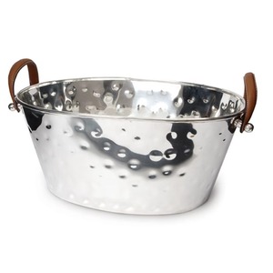 Cubo para hielo de acero inoxidable más vendido con asas de cuero, diseñado para un alto rendimiento y fiabilidad - Product Image 3