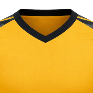 Estro Yellow Black Soccer Jersey Lightweight Breathable Moisture Wicking <b>Athletic</b> Training Mens Womens Team Uniform - Product Image 5