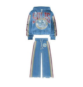 Conjunto Deportivo de Invierno para Hombre, Estilo Casual, Sudadera con Capucha y Pantalones, Ropa Deportiva al Por Mayor, 100% Algodón Transpirable Anti-Pilling - Product Image 5