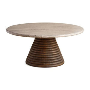 <b>Marble</b> Wood Handmade Solid Wood Eco-Friendly Durable Easy Clean Modern Coffee <b>Table</b> Customizable Design Living Room Villa - Product Image 3