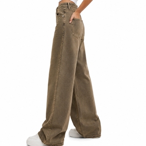 Jeans de Mezclilla Personalizados para Mujer, Corte Recto, Algodón Premium, Ajuste Regular, Largos, Estilo Casual de Verano, Cintura Media - Product Image 3