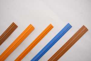 Durable PVC Taj Flat Beading Strip Decorative Edge Trim for Ceiling Wall Door Frame Furniture <b>Plastic</b> Moulding <b>Profile</b> - Product Image 2