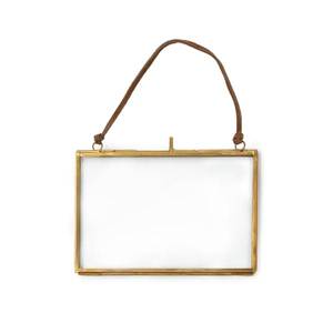 Horizontal Home Decor Glass & Metal Hanging Picture <b>Frame</b> for Wall Decoration,with 2 Sides Glass Customised Picture <b>Frame</b> - Product Image 1