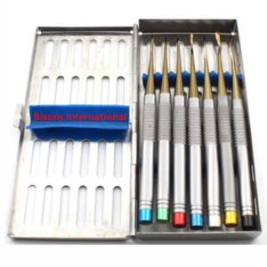 Elevador dental manual BISONS con mango PDL para extracción de dientes, instrumento quirúrgico - Product Image 1