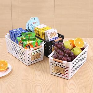 <b>Plastic</b> Storage <b>Baskets</b> Pantry Organizer Bins for Kitchen Cabinets Countertop and Household Organization - Product Image 5